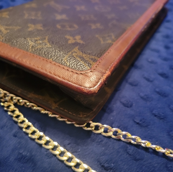 Price Drop!!! Authentic Louis Vuitton LV Cluch Pochette Dame GM Brown Monogram - Picture 6 of 14